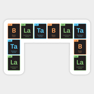 La Tabla - The periodic Table Sticker